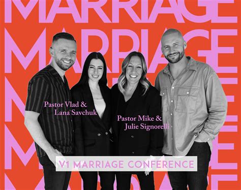 Marriage conference. This marriage conference aims to inspire couples to grow deeper in their marriages through the power of the Holy Spirit by using the principles God gave us ... 