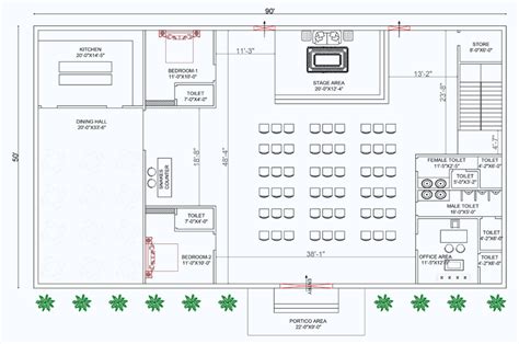 Marriage hall model plans drawing pdf.  Expert planning tips, Vastu gui...