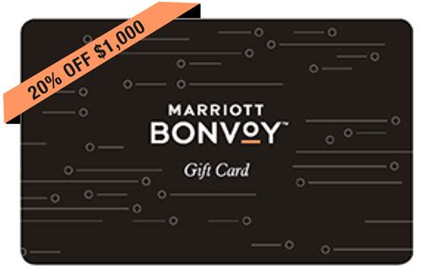 Marriot gift card. Targeted offer for Marriott gift cards. EDGARDO CONTRERAS/MARRIOTT PUERTO VALLARTA RESORT AND SPA/FACEBOOK. As originally reported by Frequent Miler, targeted Marriott cardholders may receive an email in their inbox for 20% off Marriott Bonvoy gift cards if they purchase by Saturday. There is a limit of up to $3,000 in gift … 