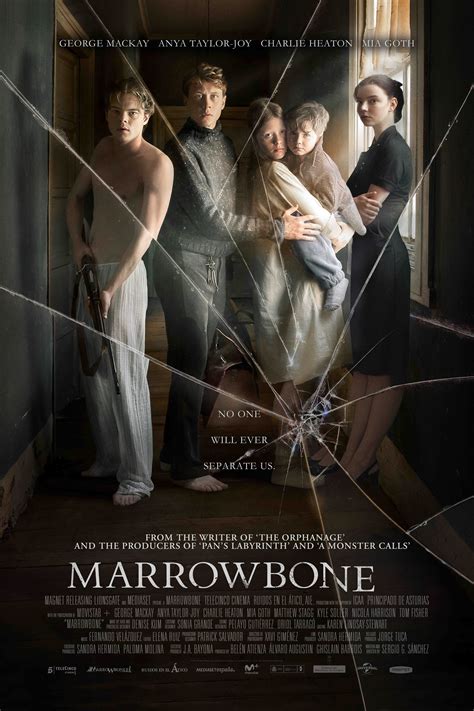 Marrow bone movie. Marrowbone subtitles. A young man and his three younger siblings, who have kept secret the death of their beloved mother in order to remain together, are plagued by a sinister presence in the sprawling manor in which they live. Movie rating: 6.7 / 10 ( 37413 ) Directed by: Sergio G. Sánchez. Writer credits: Sergio G. Sánchez. 