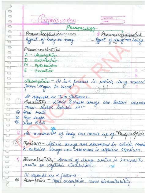 Marrow handwritten notes pdf free download.  Hand written pharmacology notes for ...
