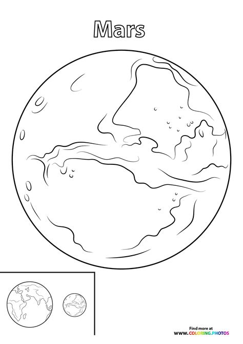 Mars Coloring