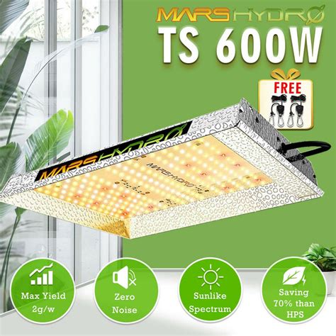 Mars hydro ts 600 watt.  TS 600W LED Grow Light Full Spectrum Hydroponic...