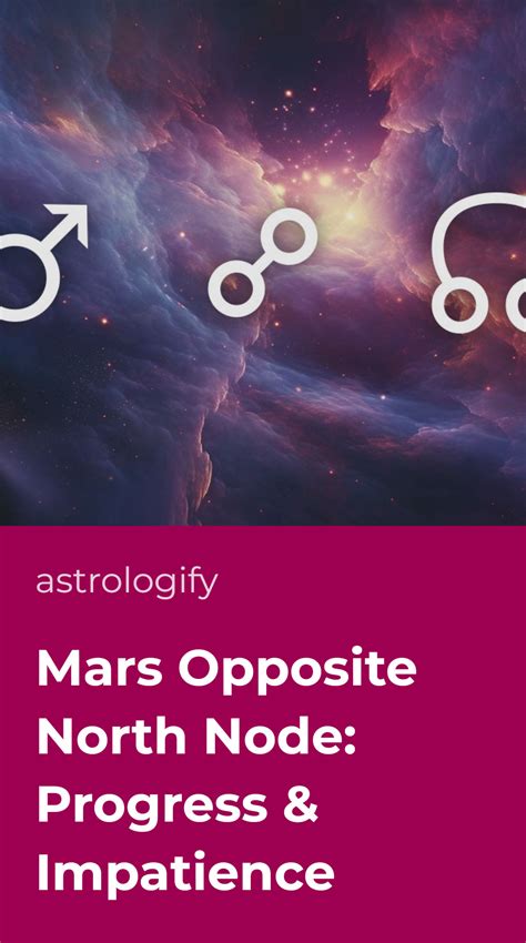 Mars opposite north node synastry. .  ...