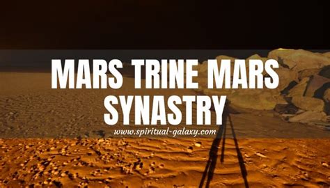 Mars trine mars. When composite Venus is conjunct composite Mars: Passionate attraction to one another is strong and unlikely to fade over time, although it can turn into passionate hatred if things don’t work out between you! You arouse strong feelings in one another. Friendly competition at the very least is likely between you, and frequent heated moments ... 