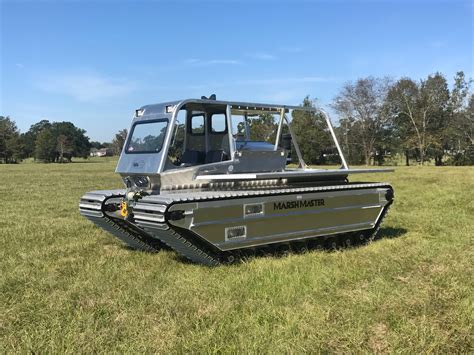 The Marsh Master is an amphibious track vehicle designed for wetland terrain. It should not be used in rocky, hard terrain. It is a powerful machine that should be operated and maintained with respect and caution. Misuse or carelessness can result in serious personal injury, damage to the machine, or both.. 