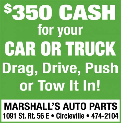 Marshall's auto salvage circleville ohio. Things To Know About Marshall's auto salvage circleville ohio. 