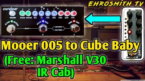 Marshall v30 ir.  High-quality IRs captured with premium mics.  Mooer 005 ...