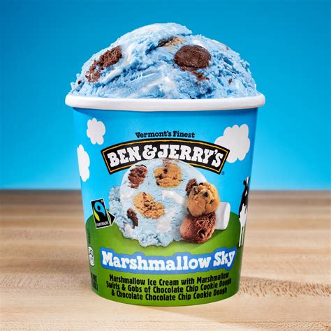 Marshmallow sky ben and jerry's. Mar 4, 2024 · 04 March 2024. Categories Dairy Food Industries New products Snacks. Ben & Jerry’s has expanded its ice cream portfolio with a new limited-edition flavour, Marshmallow Sky. Marshmallow Sky ... 