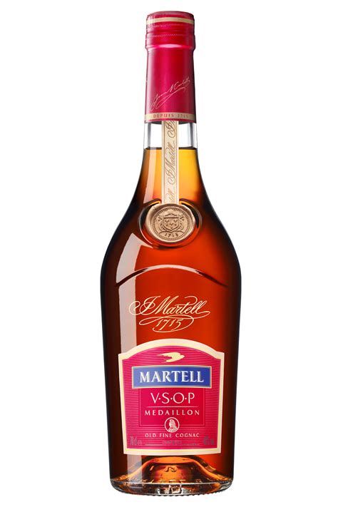 Martell cognac vsop. The Martell VSOP Medaillon cognac bears a gold medallion engraved with the portrait of Louis XIV and was made to commemorate the year 1715, which was the birth of the House of Martell. Made with skillfully blended, mature eaux-de-vie from the four finest terroirs of the Cognac region, the Martell cognac VSOP is one of the best cognacs in the world. 