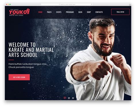 Martial Arts Website Templates