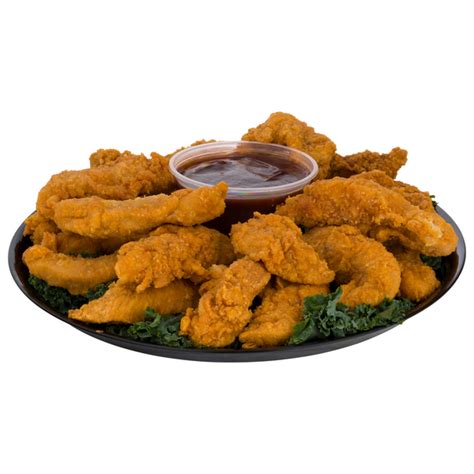 Easy catering options featuring fried chicken tenders, 