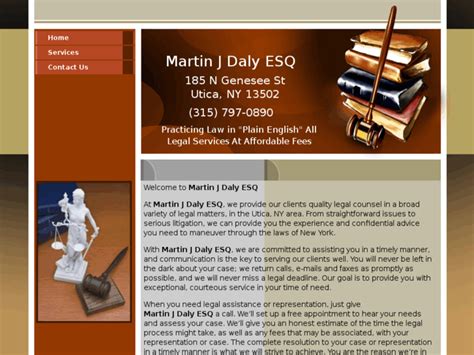 Martin J. Daly Attorney at Law - Utica, NY Law Firm Lawyers.com