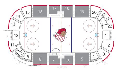 Martire Family Arena At Sacred Heart University with Seat Numbers. The standard sports stadium is set up so that seat number 1 is closer to the preceding section. For example seat 1 in section "5" would be on the aisle next to section "4" and the highest seat number in section "5" would be on the aisle next to section "6". For theaters and .... 