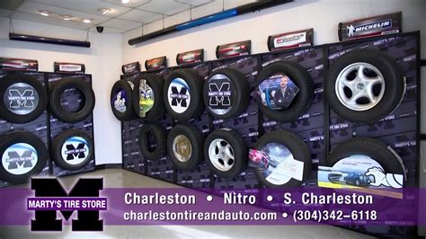Martys tires nitro. Install your next set of tires at MARTY'S TIRE STORE in Nitro, WV. SimpleTire helps finding an installer online easy by providing data and reviews about the tire shops near you. Skip to main content. Last Chance Sale starts now! Save up to 60% on thousands of tires. ... MARTY'S TIRE STORE; 