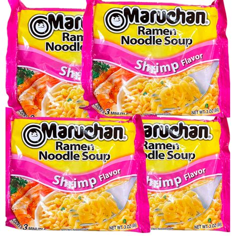 Maruchan, Ramen Noodle Soup Shrimp Flavor Cooks in just 3 …