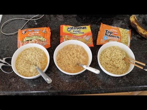 Maruchan vs. Top Ramen vs. Panda Signature 🍜 Chicken Flavored Ramen …