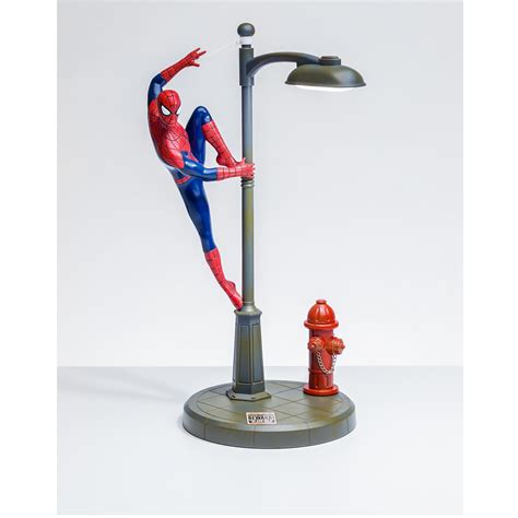 Marvel SpiderMan Lamp Post Desktop Light Get Ready Comics