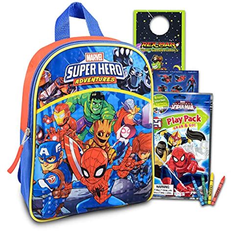 Marvel Super Hero Adventures Mini Backpack -- 3 Pc Bundle With …