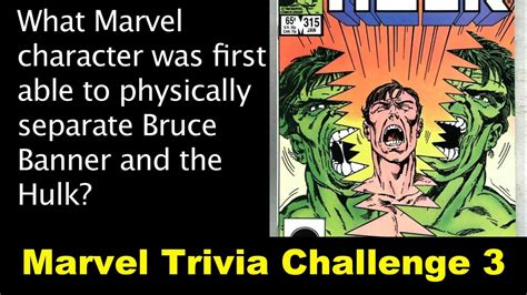 Marvel Trivia Challenge Comics Explained vs ComicPOP! YouTube