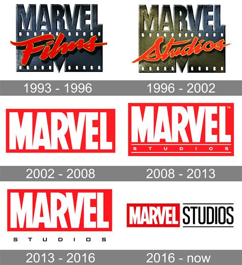 Marvel studios logo.  Marvel 2002–present This logo was first introduced in Spide...
