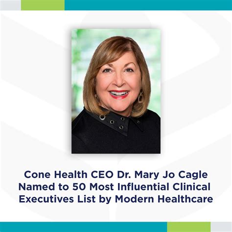 Mary Jo Cagle - President and CEO - Cone Health LinkedIn