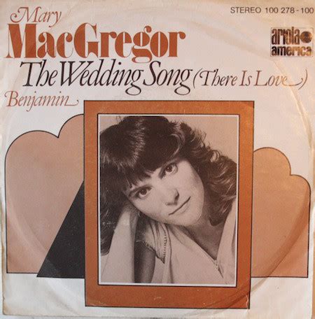 Mary MacGregor - The Wedding Song (There Is Love) Lyrics Meaning