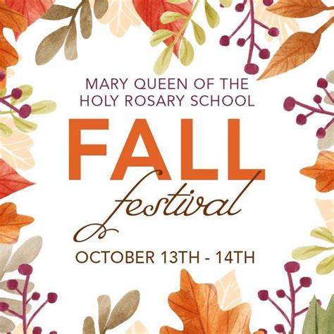 Mary Queen Fall Festival - 首頁