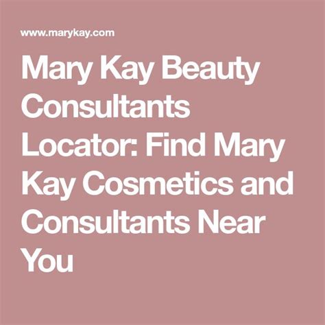 Mary kay consultants near me. 1 Connect with a Beauty Consultant 2 Sign up for MyMK on her Personal Website Find Your Beauty Consultant Enjoy the Benefits Faster Checkout Save addresses, payment … 