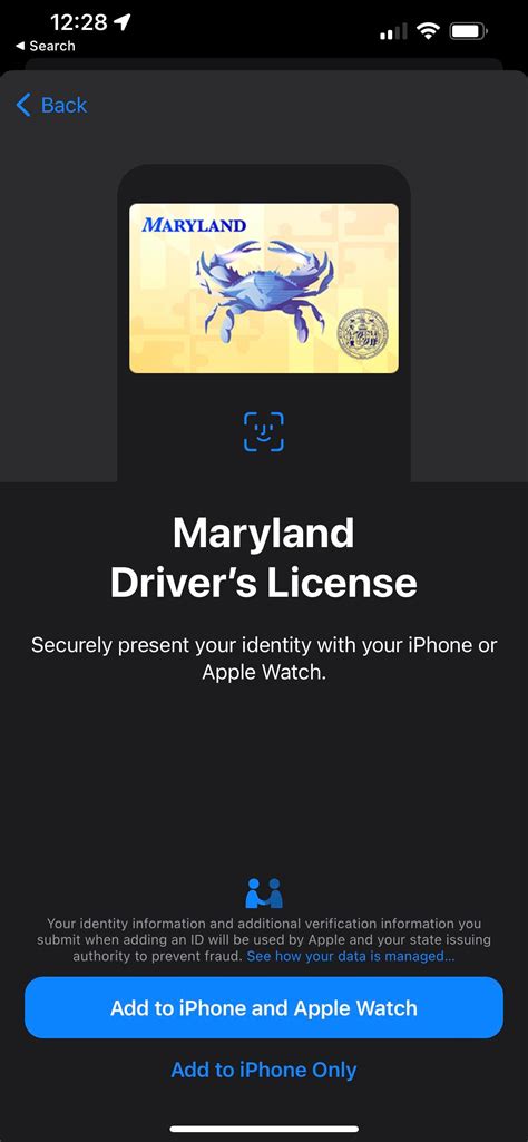 Maryland Digital Drivers License iOS 15.6 DB1 r/iOSBeta