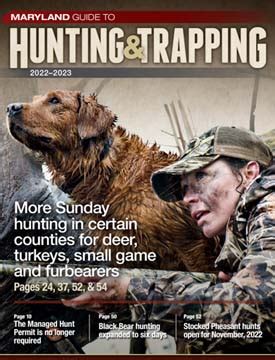  Hunting. Over 5,000 acres are open for hunting forest game, upland game, dove and deer (bow, muzzleloader and shotgun). All seasons listed in the Guide to Hunting and Trapping in Maryland. Click here for information about hunting at Patuxent River State Park, Seneca Creek State Park, and the Monocacy Natural Resources Management Area. . 