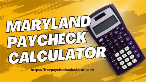 Calculate your Maryland net pay or take home pay by entering you