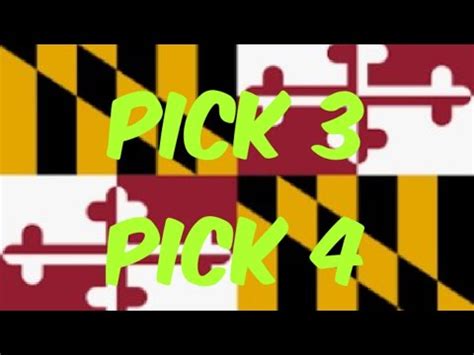 Maryland pick 3 & 4 lottery. Estimated Jackpot. Cash Option: $21.2 MILLION. Next Drawing: 10/13. Winning Numbers: 10/10. 03. 08. 17. 46. 
