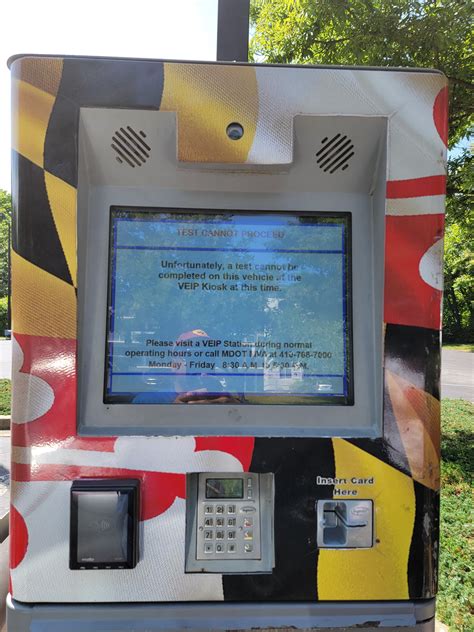 Maryland Self-Service VEIP Kiosks. You can test y