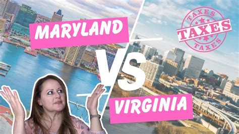 Maryland vs Virginia Taxes Best EXPLAINED! MD vs VA