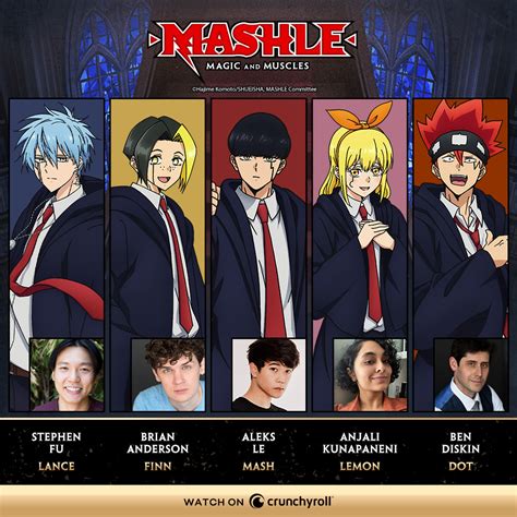 Mashle dub. For fans of the dubbed version who just can’t wait for its release, Mashle: Magic and Muscles airs every Saturday on Crunchyroll, with English subtitles readily … 