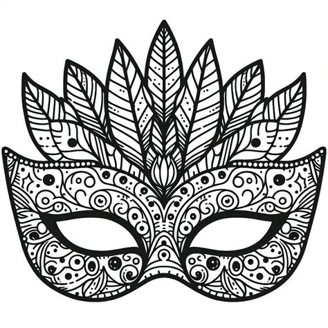 Mask Coloring Pages