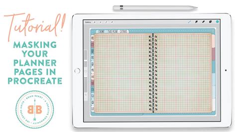 Masking Your Digital Planner Pages in Procreate Planner pages