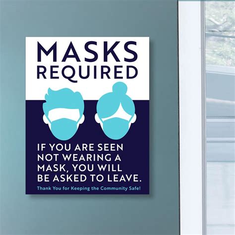 Masks Required Sign ExcelMark