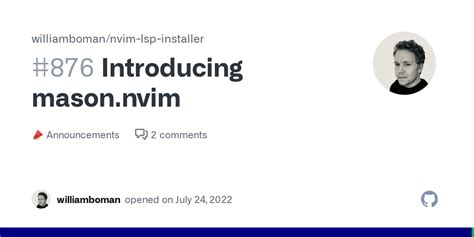 Mason nvim setup. nvim mason.  Introducing mason.  For a list of all available Non &#...