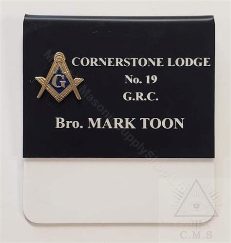 Masonic Lodge Name Badge - Masonic Supply Shop