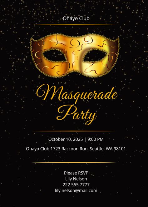 Masquerade Invitations Template Free How to Design Masquerade Party Invitations Masquerade