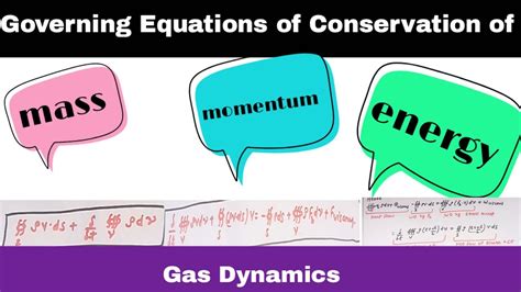 Mass, Momentum and Energy Conservation – maryjanebeltran