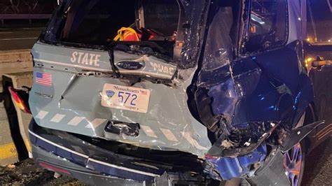 Mass. state trooper injured in crash with suspected DUI driver released from hospital