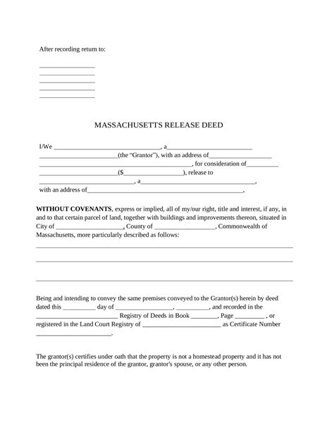 Massachusetts Deed Forms – eForms