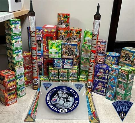 Massachusetts State Police seize 64 packages of fireworks, arrest Springfield man ahead of 4th of July