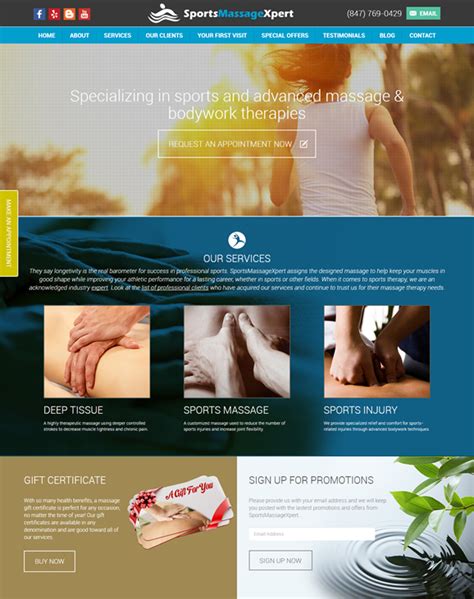 Massage Website Templates