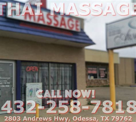 Massage odessa tx. 2.8 mi 319 W 50th St, Odessa, 79764 Full body 1.5 Full body massage custom massage with additional concentration on problem areas 