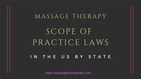 Massage therapy scope of practice laws by state (N-Z)