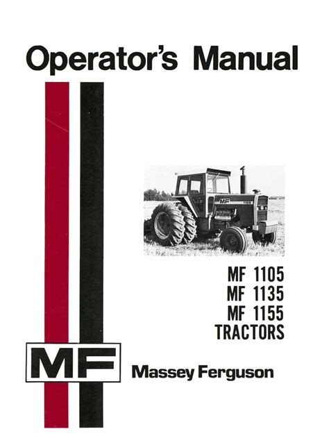 Massey ferguson 1105 manuale del negozio. - Manuale del proprietario di fenix 2.